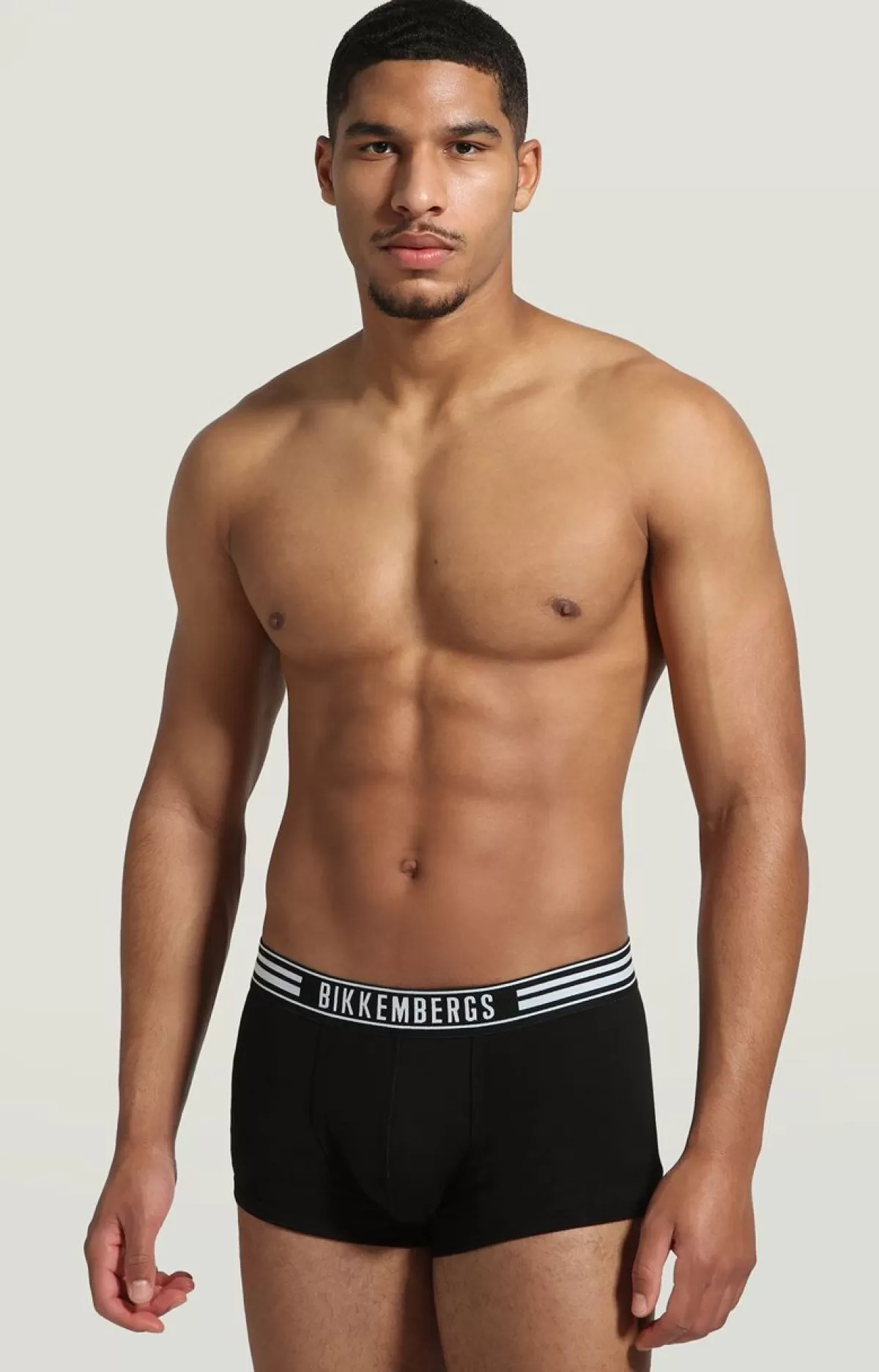 Bikkembergs 2-Pack Men'S Boxers Stripe Waistband Black Discount