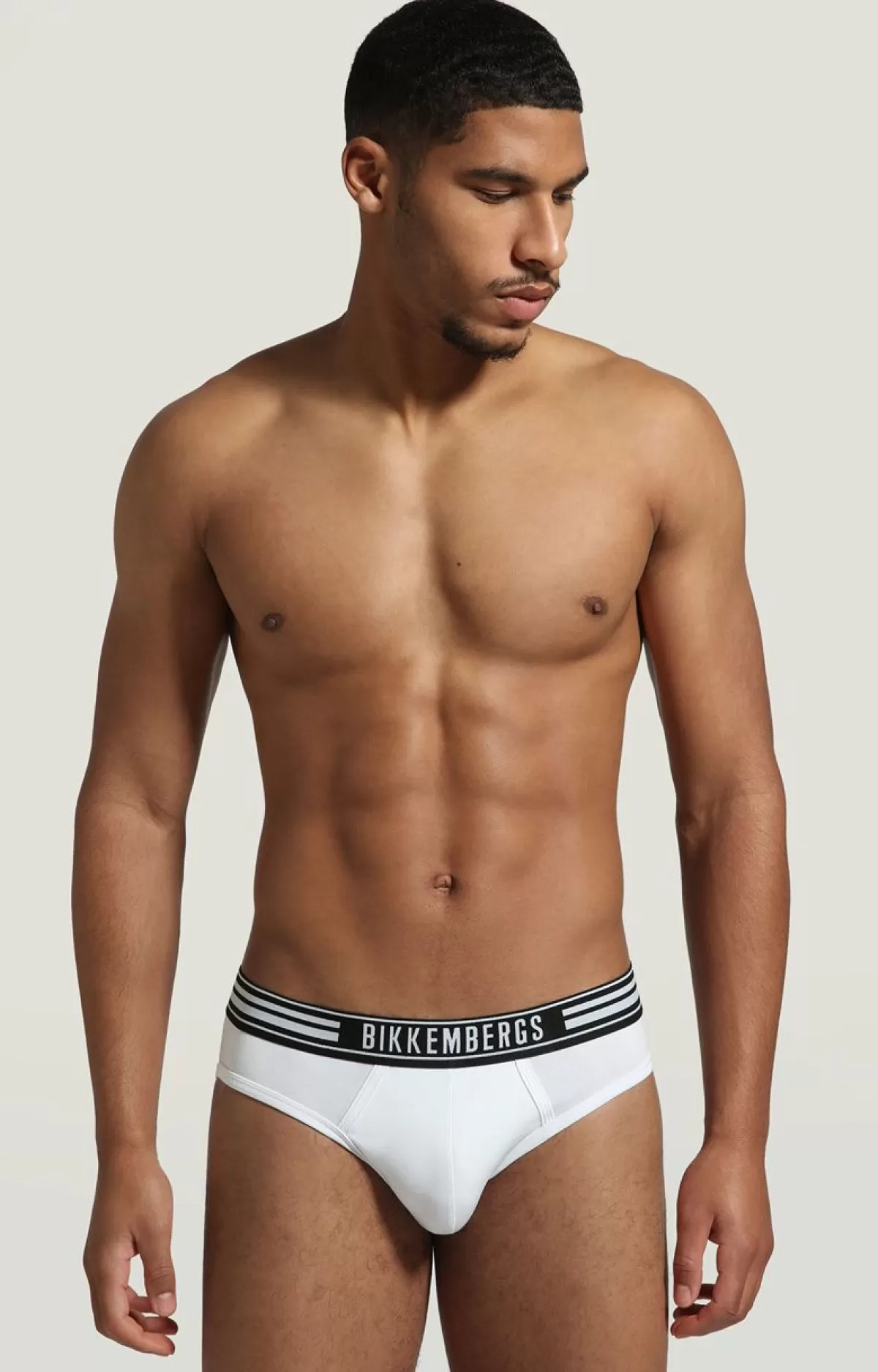 Bikkembergs 2-Pack Men'S Briefs With Stripes White Fashion