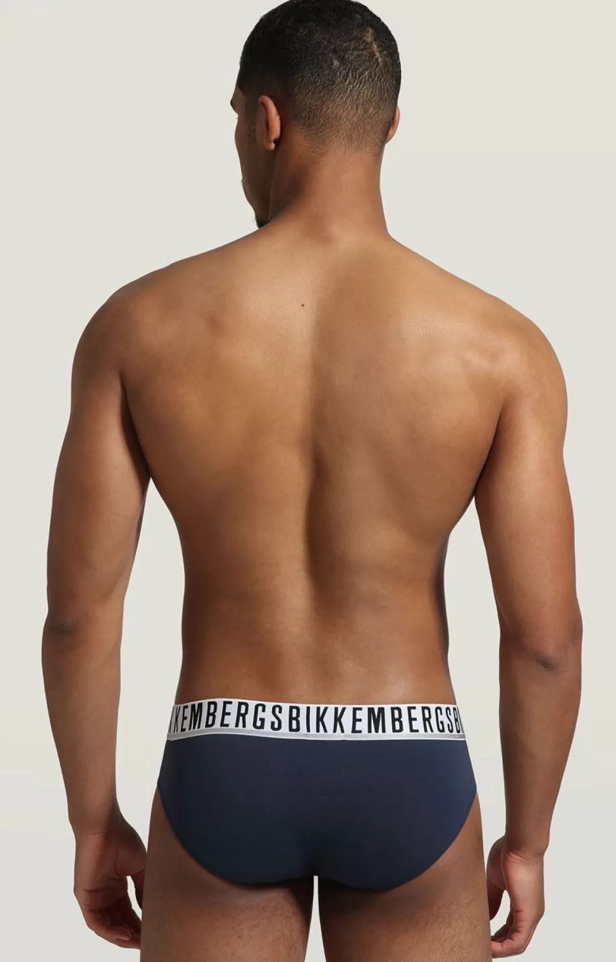 Bikkembergs 3-Pack Men'S Briefs In Stretch Cotton Grey Melange Discount