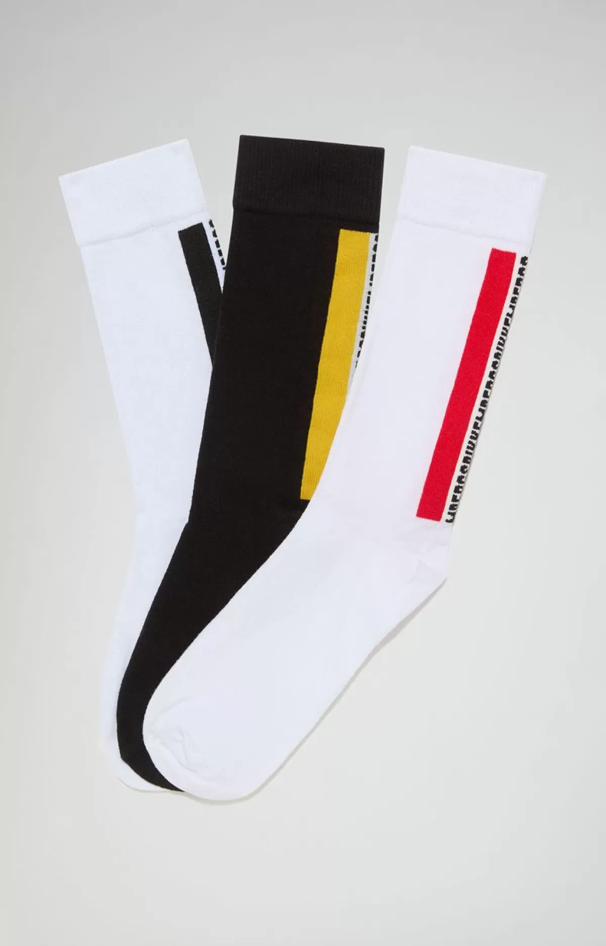 Bikkembergs 3-Pack Unisex Athletic Socks - Contrast Band Multicolor Outlet