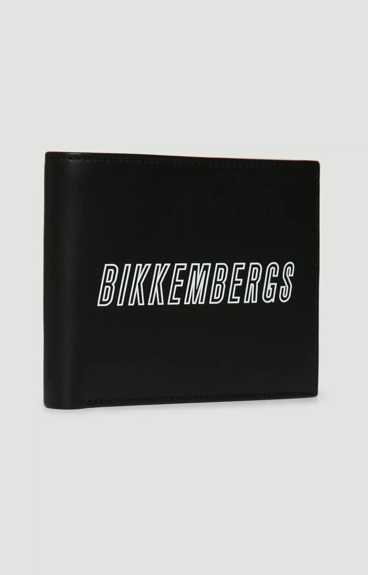 Bikkembergs 5-Card Rfid Men'S Leather Wallet Black New