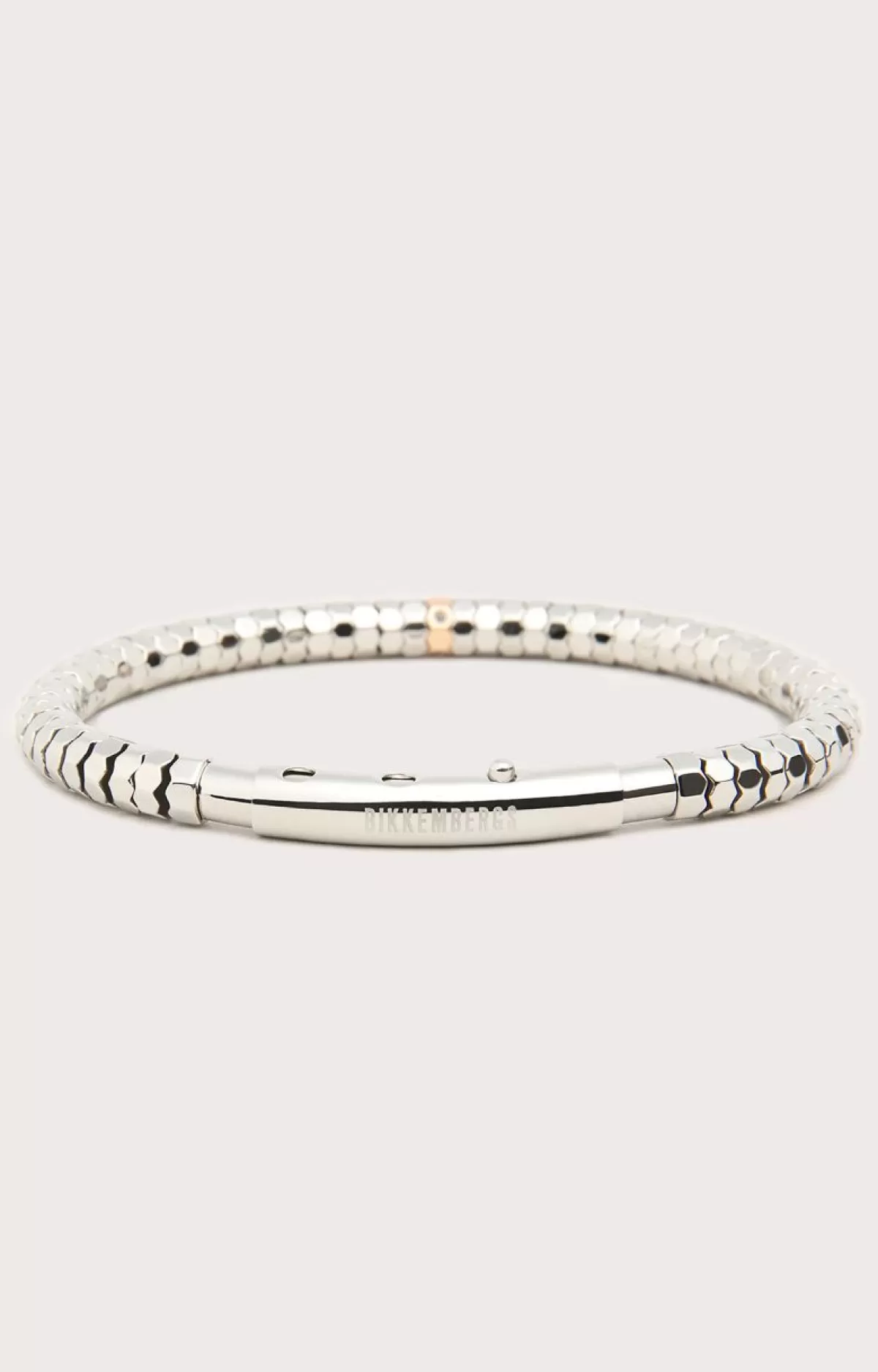 Bikkembergs Men'S Bracelet With Hexagons And Diamonds 320 Clearance