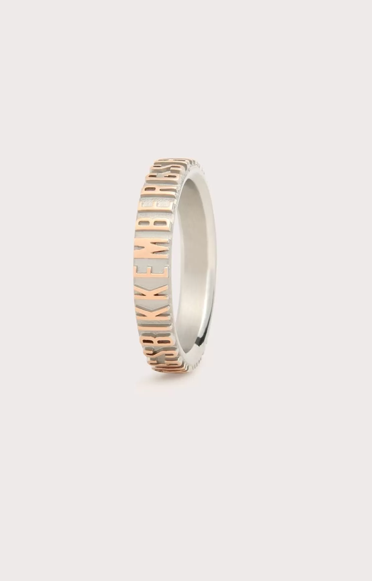 Bikkembergs Unisex Ring With Embossed Lettering 280 Hot