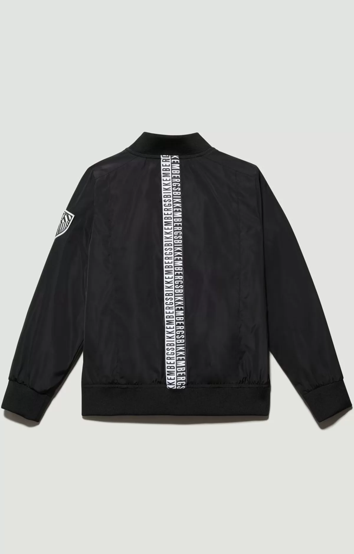 Bikkembergs Boys' Nylon Bomber Jacket Black Flash Sale