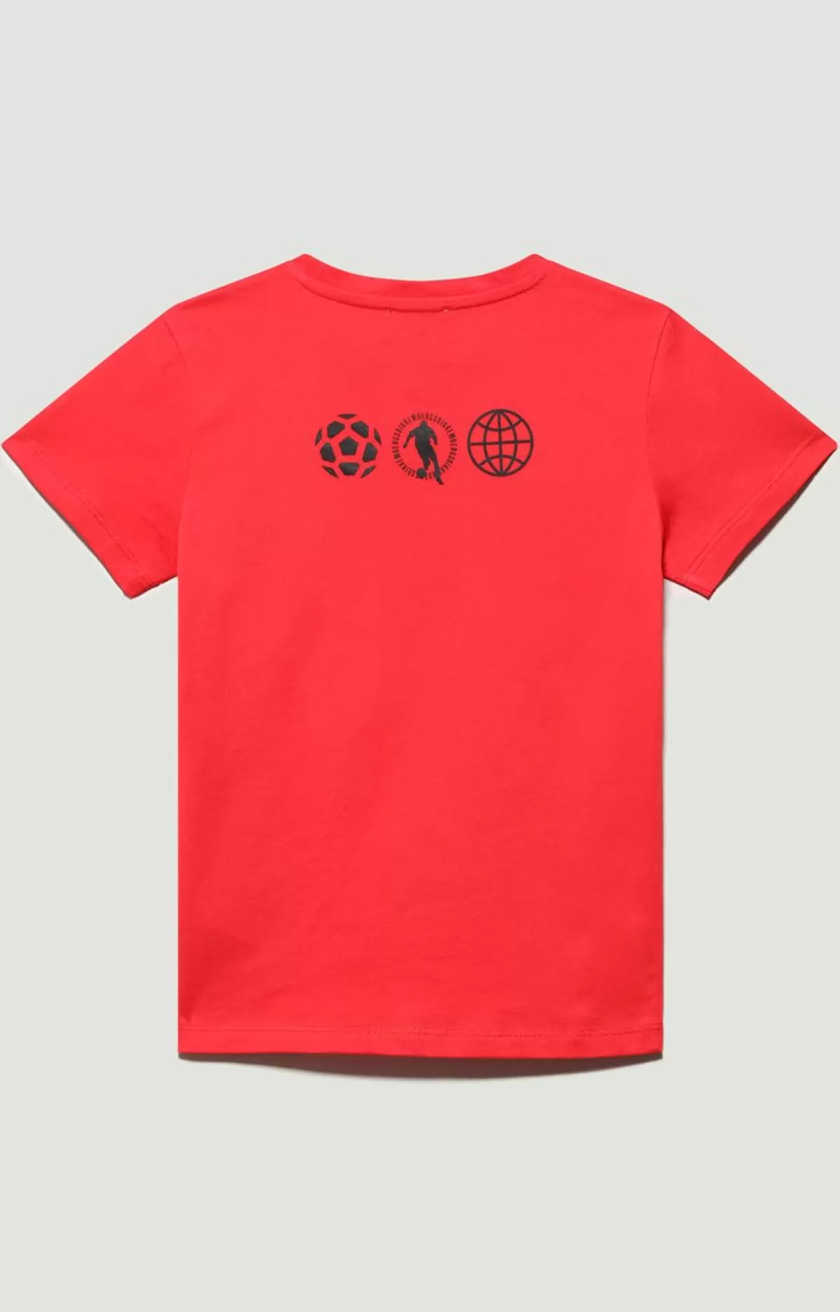 Bikkembergs Boys' Print T-Shirt Poppy Red Hot