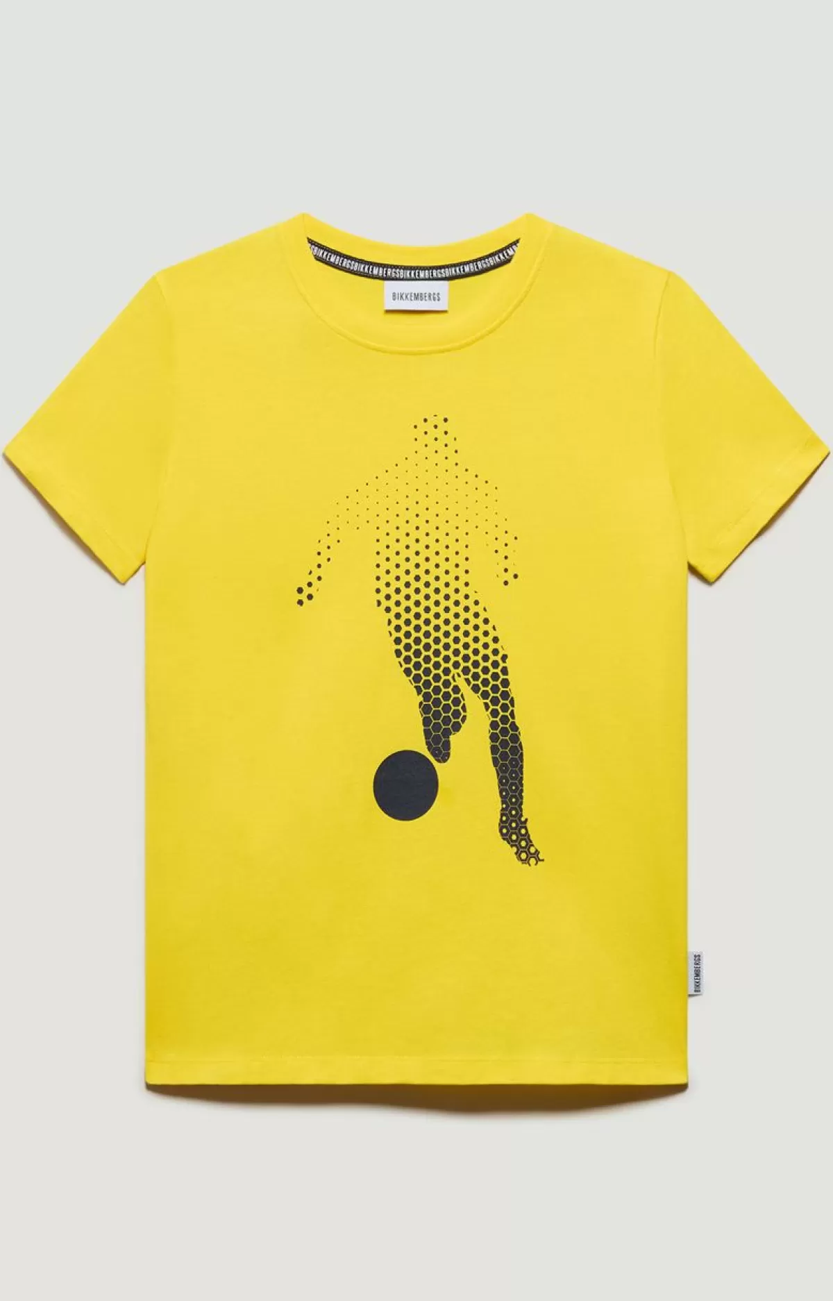 Bikkembergs Boys' T-Shirt - Soccer Print Daffodil Sale