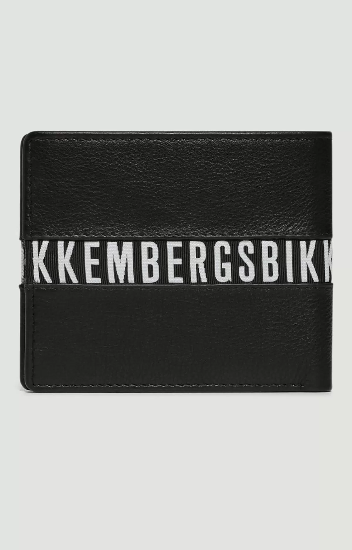 Bikkembergs Compact Men'S Leather Wallet Blue Clearance