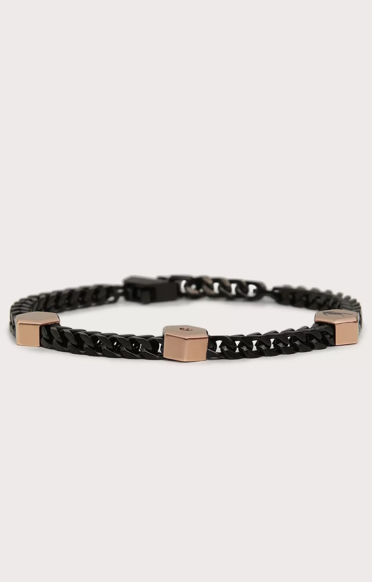 Bikkembergs Input Men'S Bracelet With Diamonds Grey Outlet