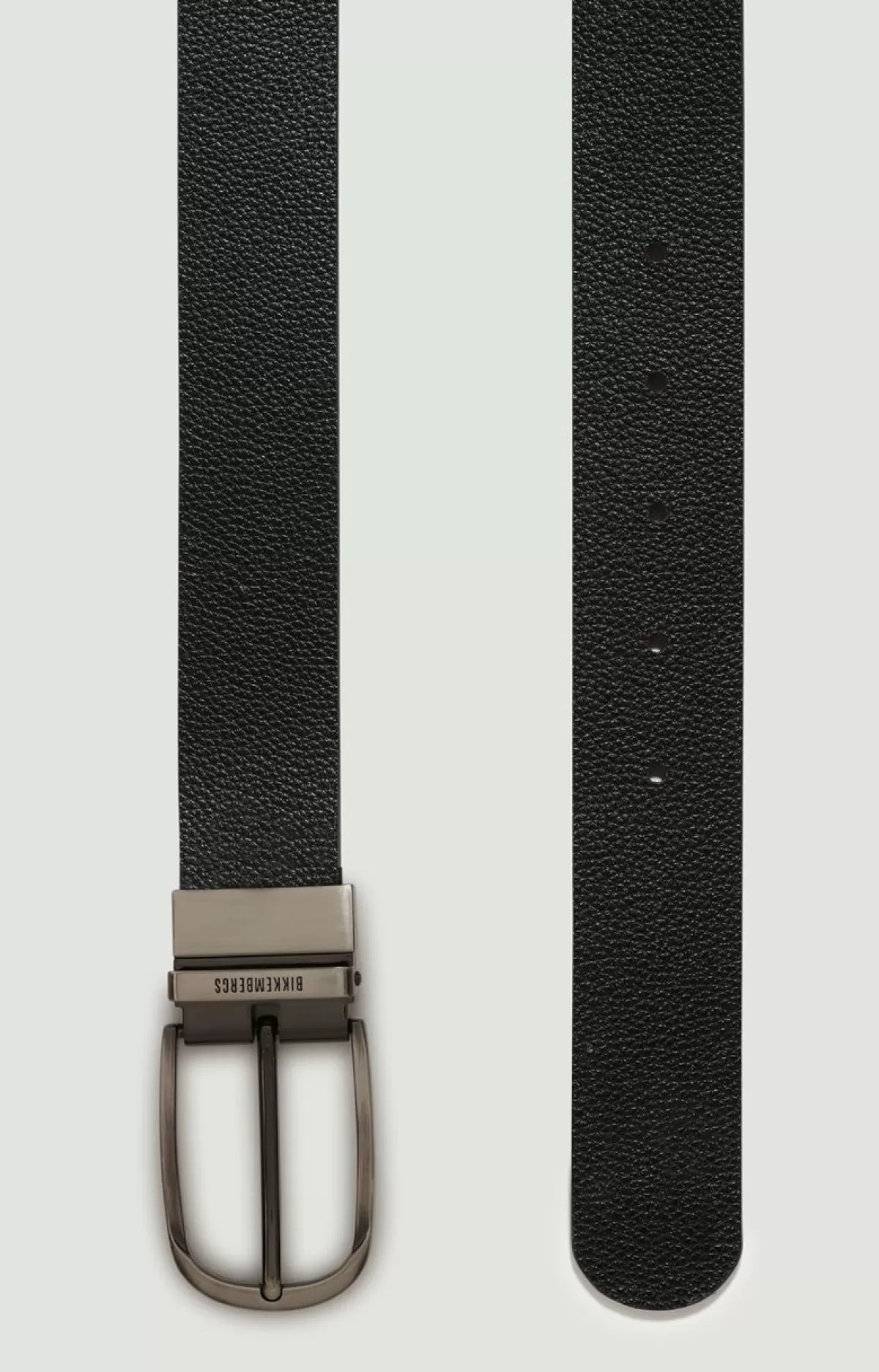 Bikkembergs Men'S Belt In Textured Leather Black/Blue Sale