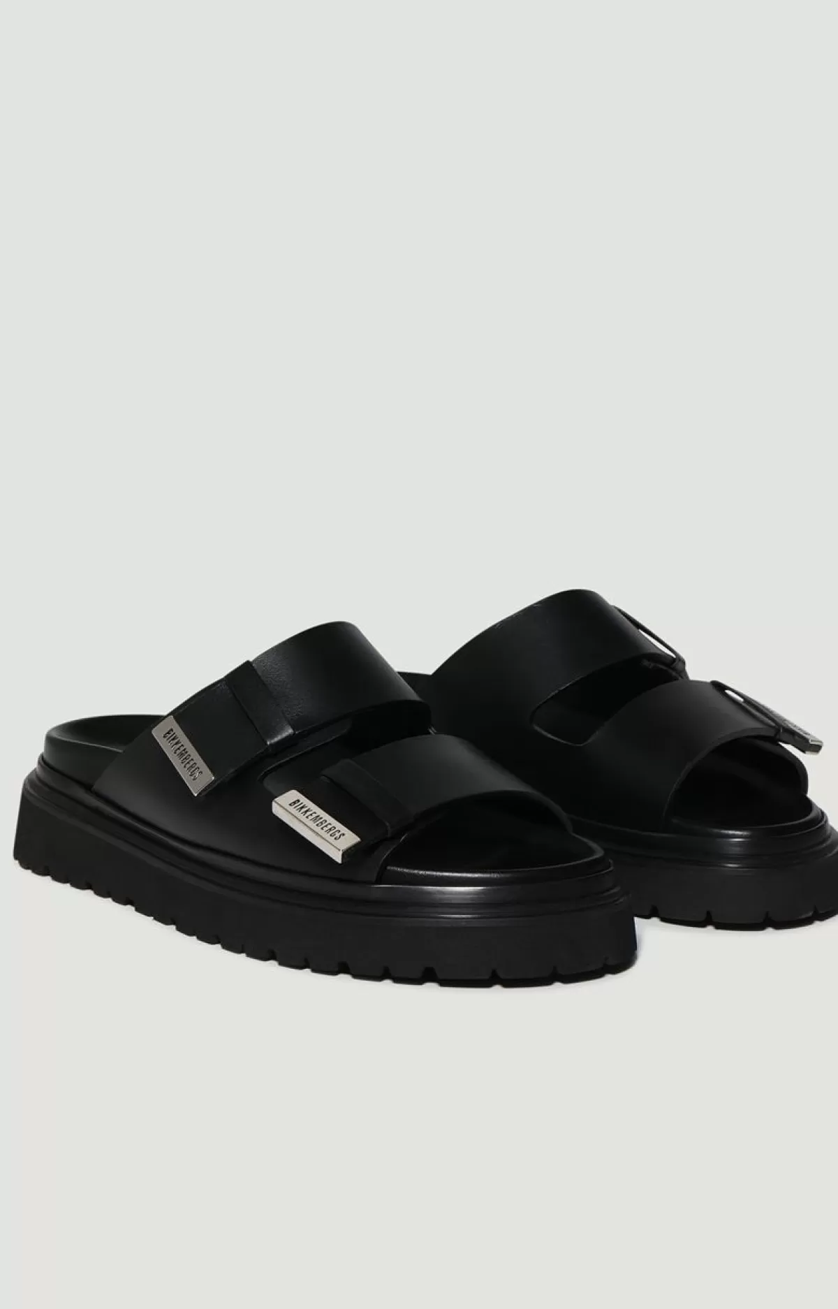 Bikkembergs Men'S Double Strap Sandals - Sun Black Best Sale