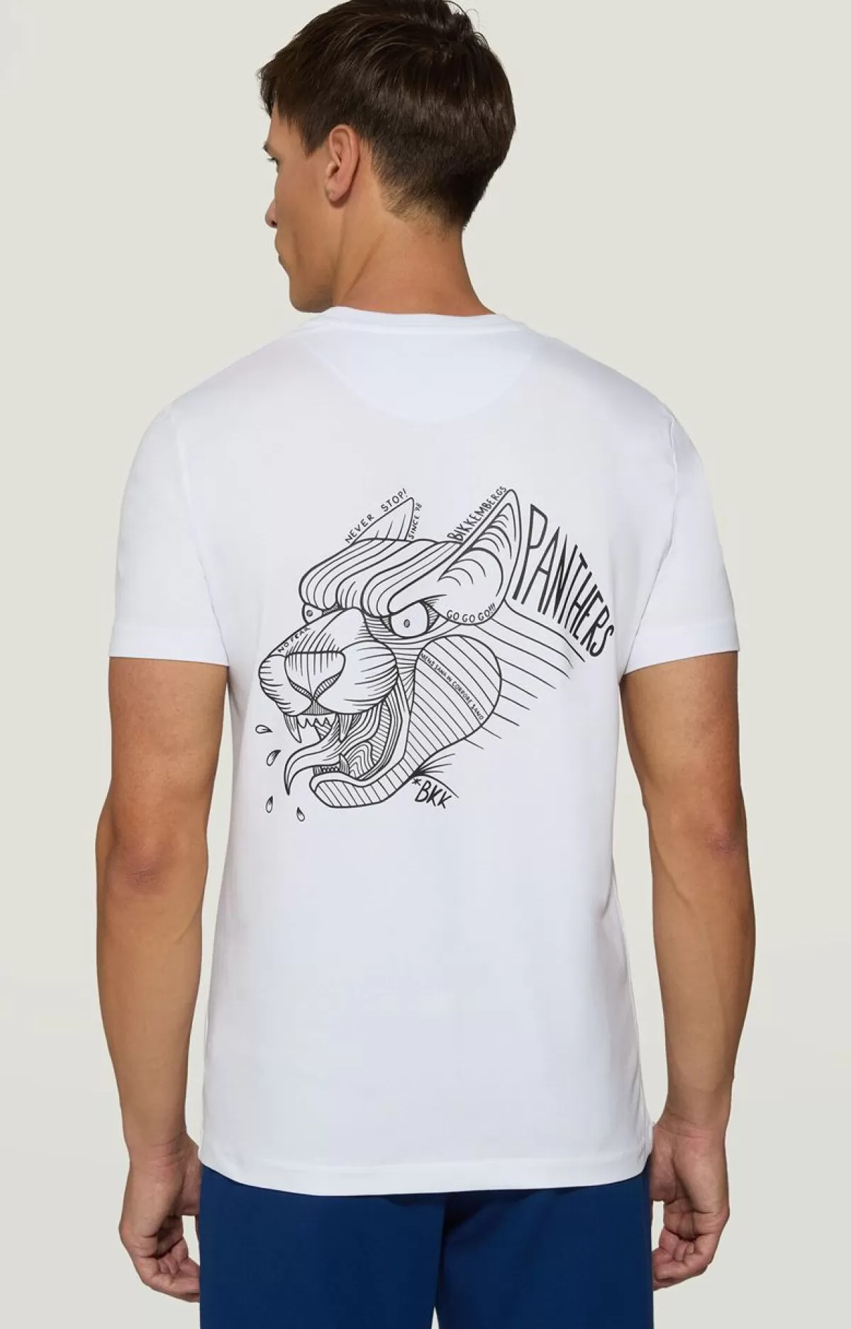 Bikkembergs Men'S Embroidered T-Shirt Optical White Cheap