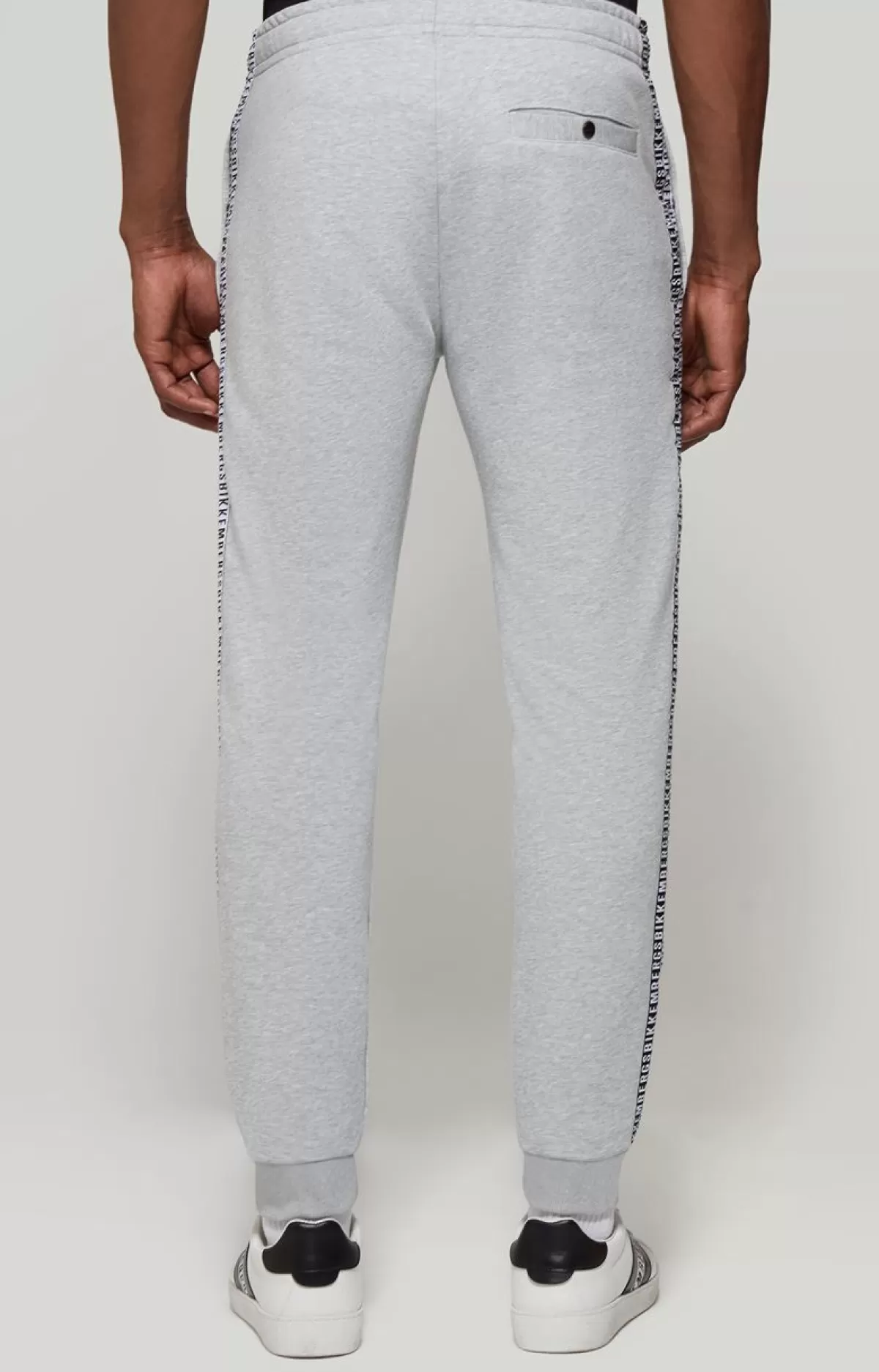 Bikkembergs Men'S Joggers With Double Tape Optical White Online