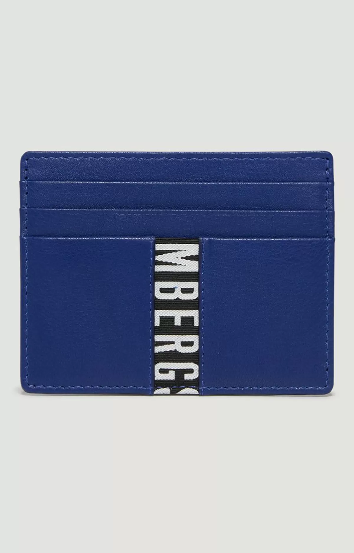 Bikkembergs Men'S Leather Card Holder Blue Discount