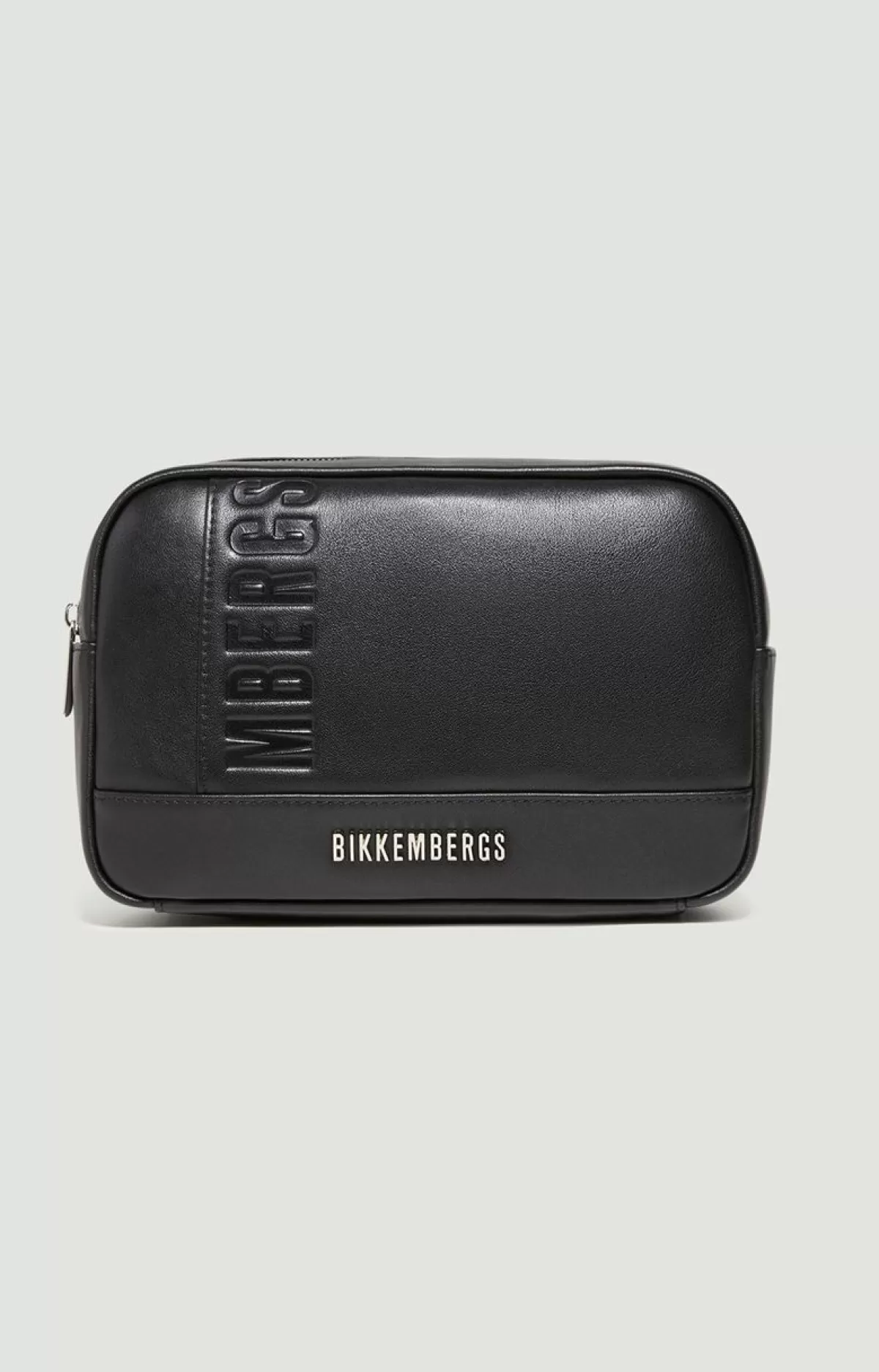 Bikkembergs Men'S Leather Toiletry Bag - Jonas Black New