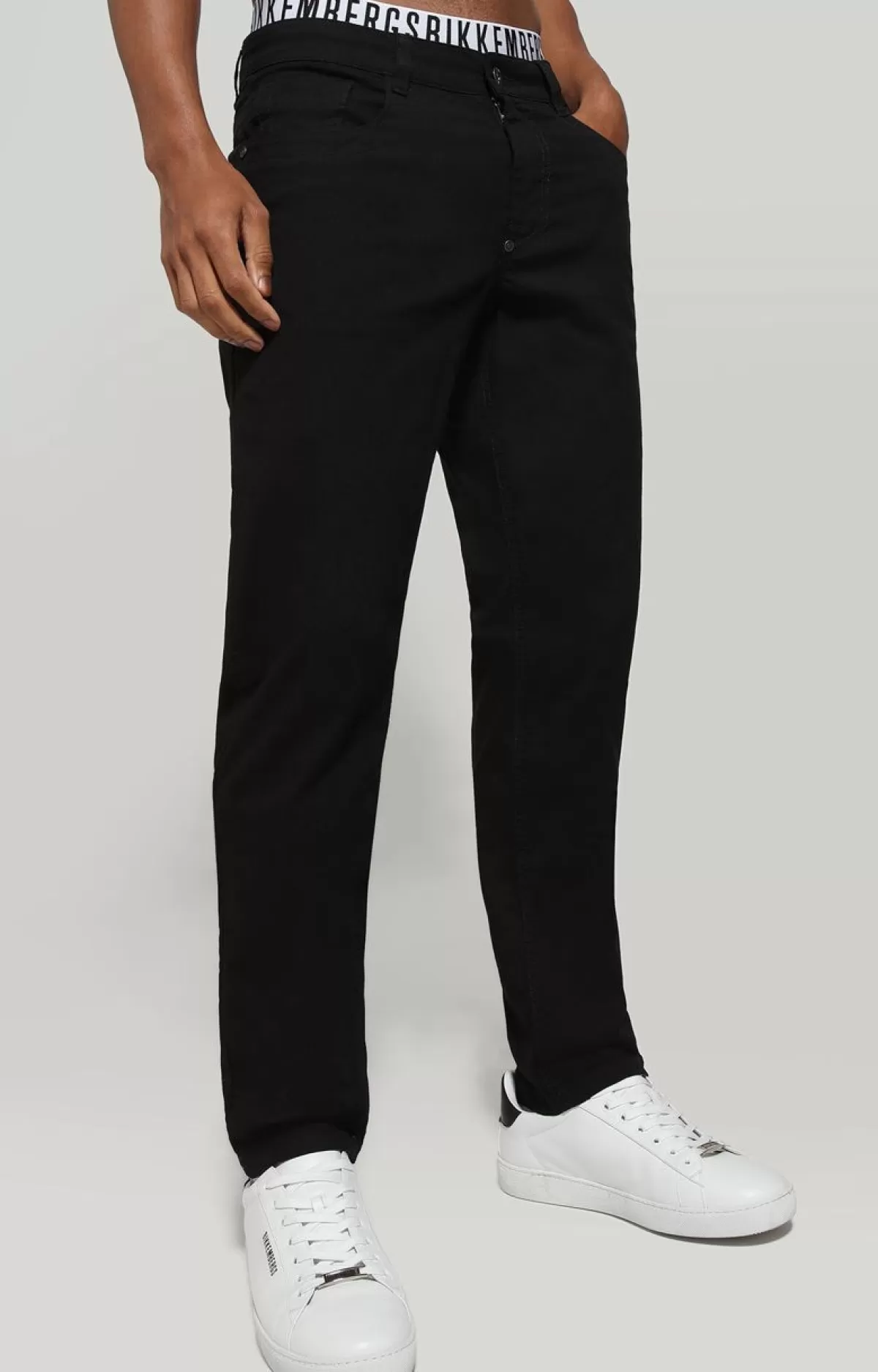 Bikkembergs Men'S Pants - Stretch Canvas Black Discount