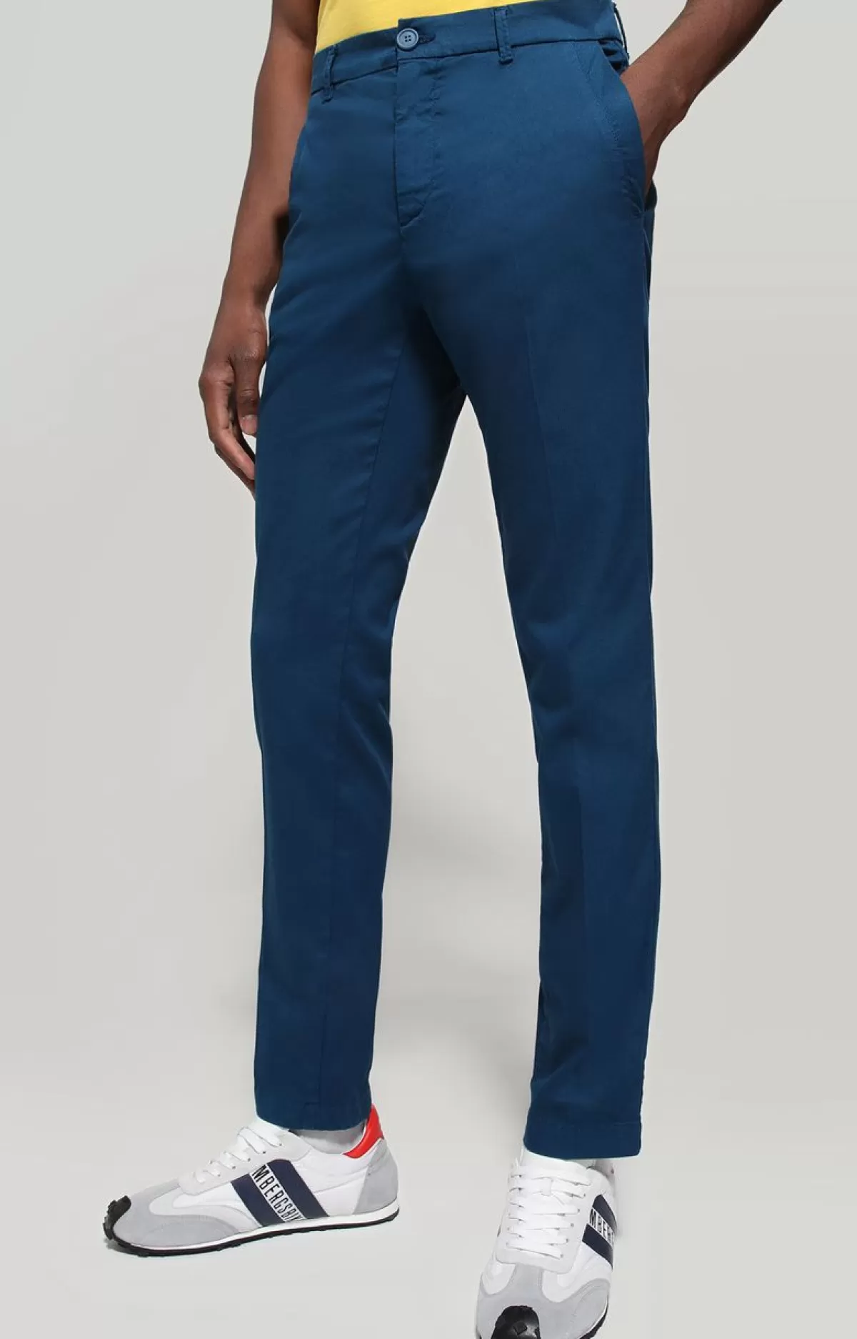 Bikkembergs Men'S Pants Garment-Dyed Turquoise Store