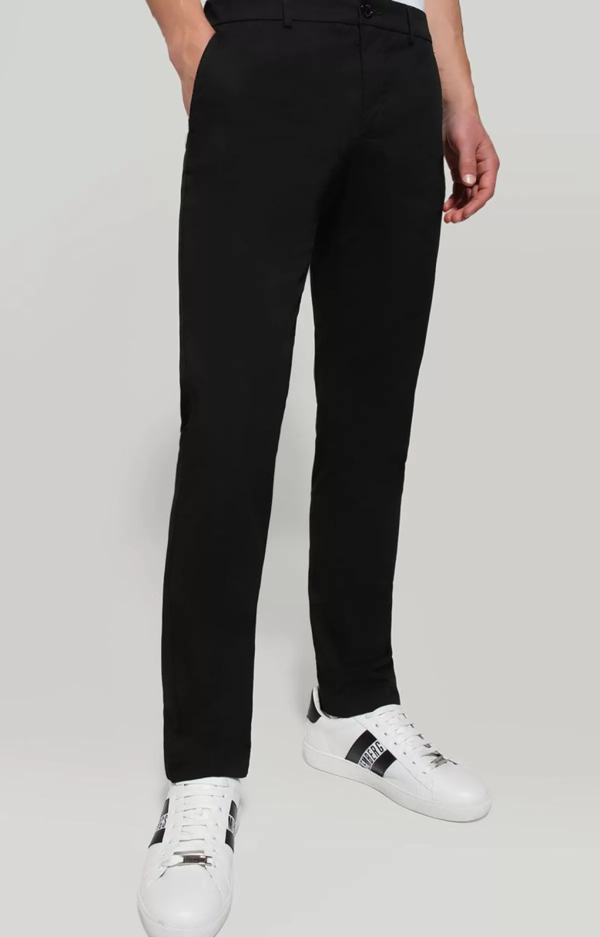 Bikkembergs Men'S Pants With Elastic Waist Black Fashion