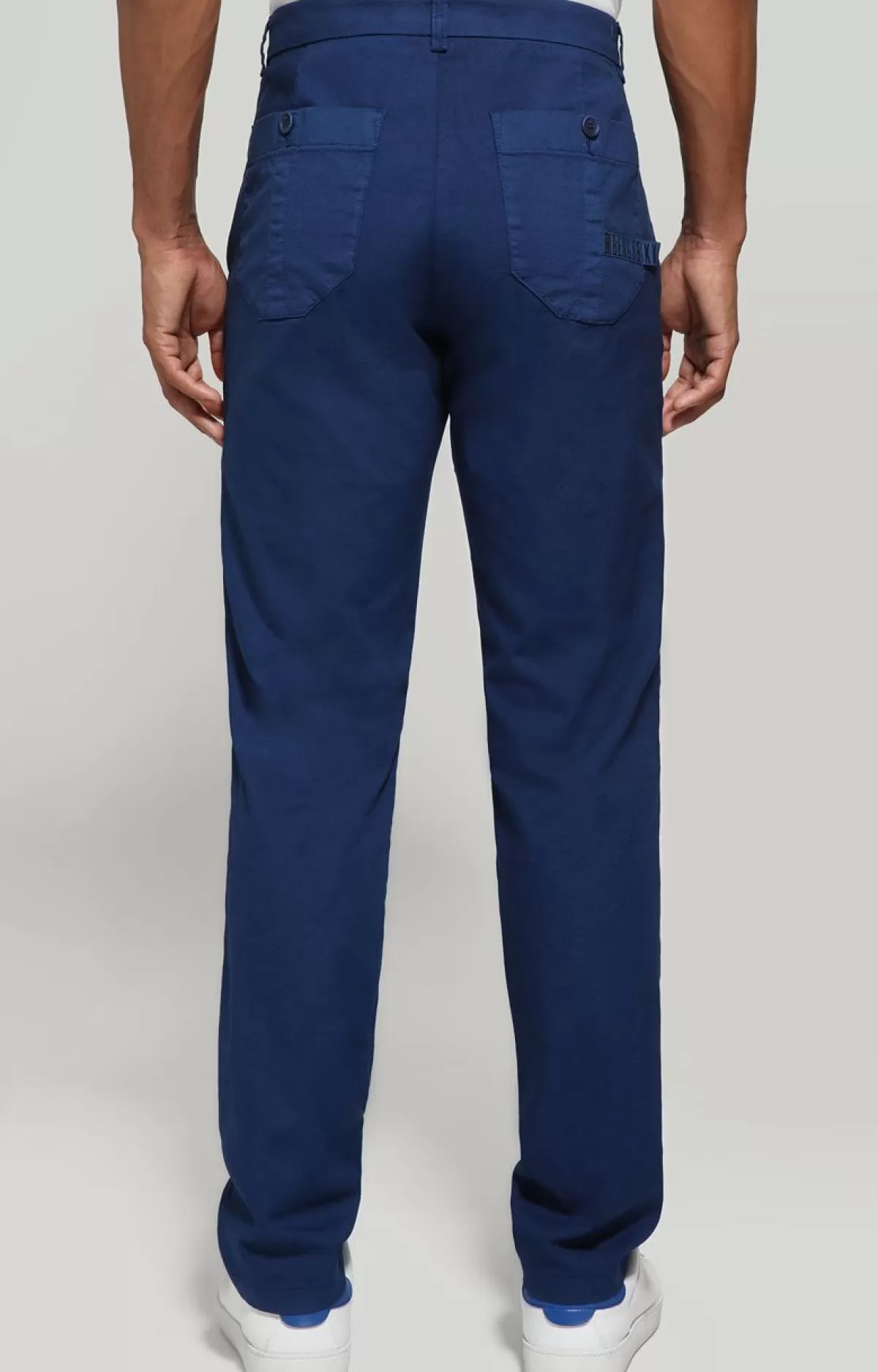 Bikkembergs Men'S Pants With Pocket Detail Blue Clearance