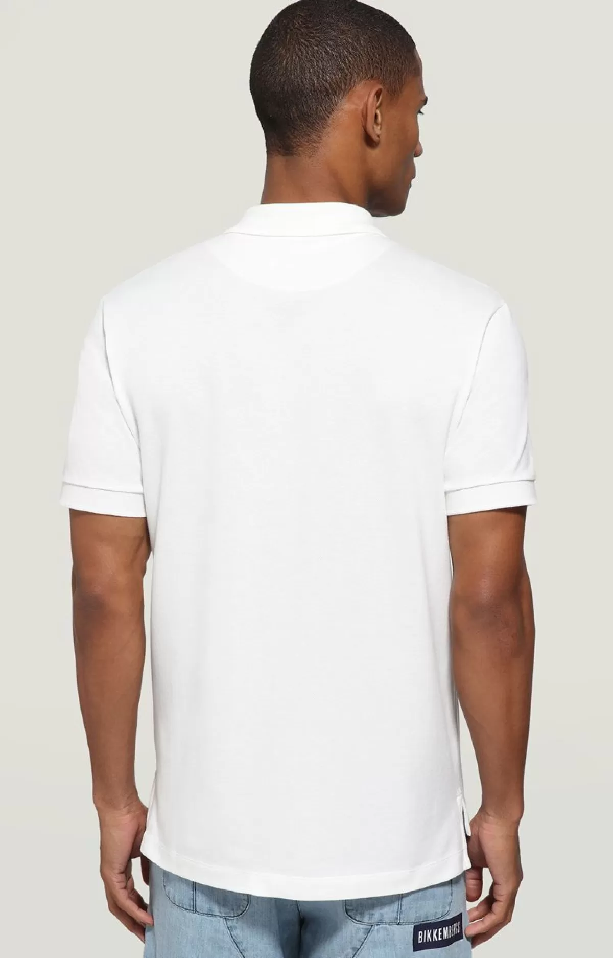 Bikkembergs Men'S Polo Shirt - Cotton Pique White Best