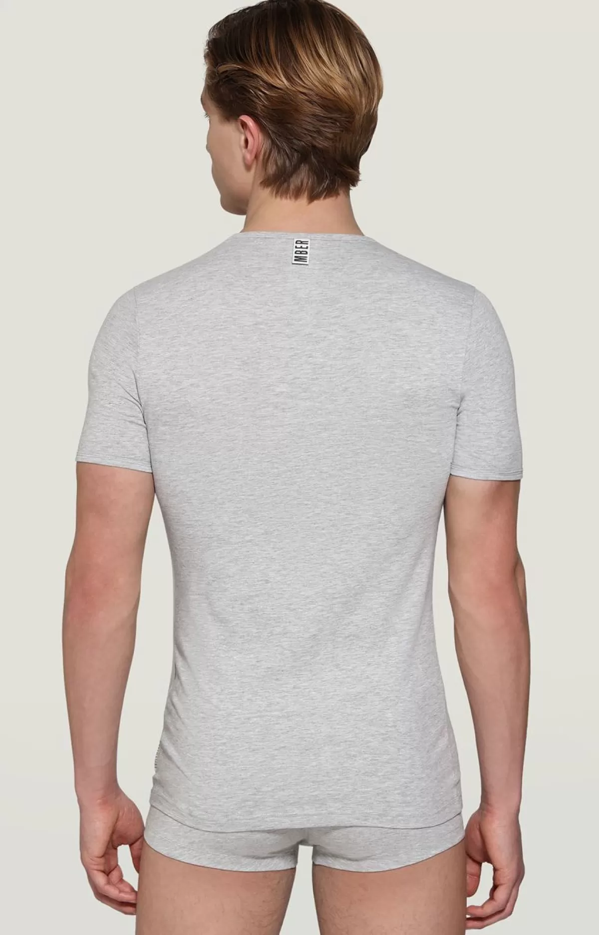 Bikkembergs Men'S Round Neck Undershirt Grey Melange Best Sale