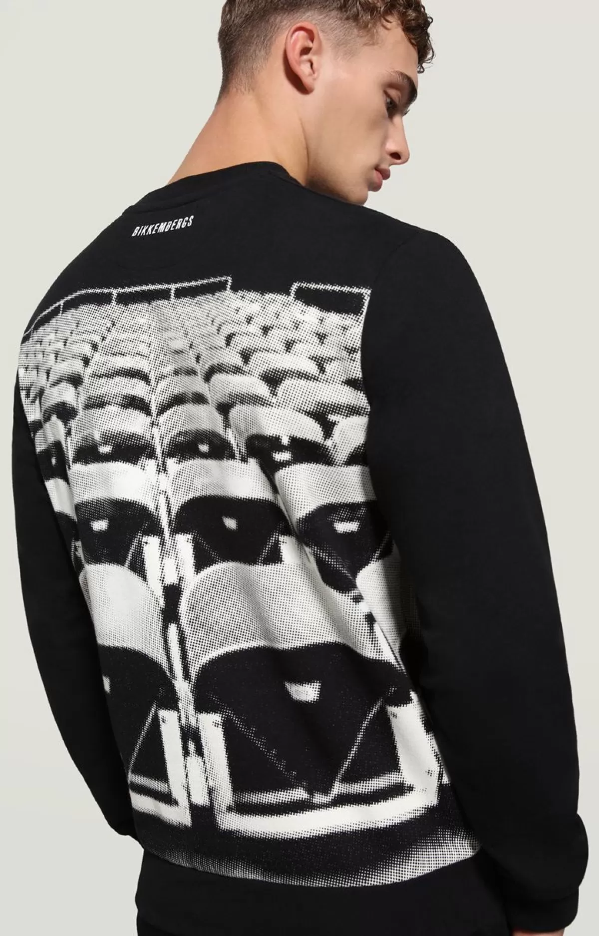 Bikkembergs Men'S Sweatshirt Front/Back Print Black Online