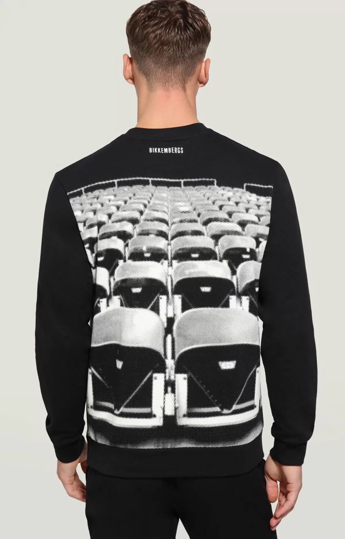 Bikkembergs Men'S Sweatshirt Front/Back Print Black Online