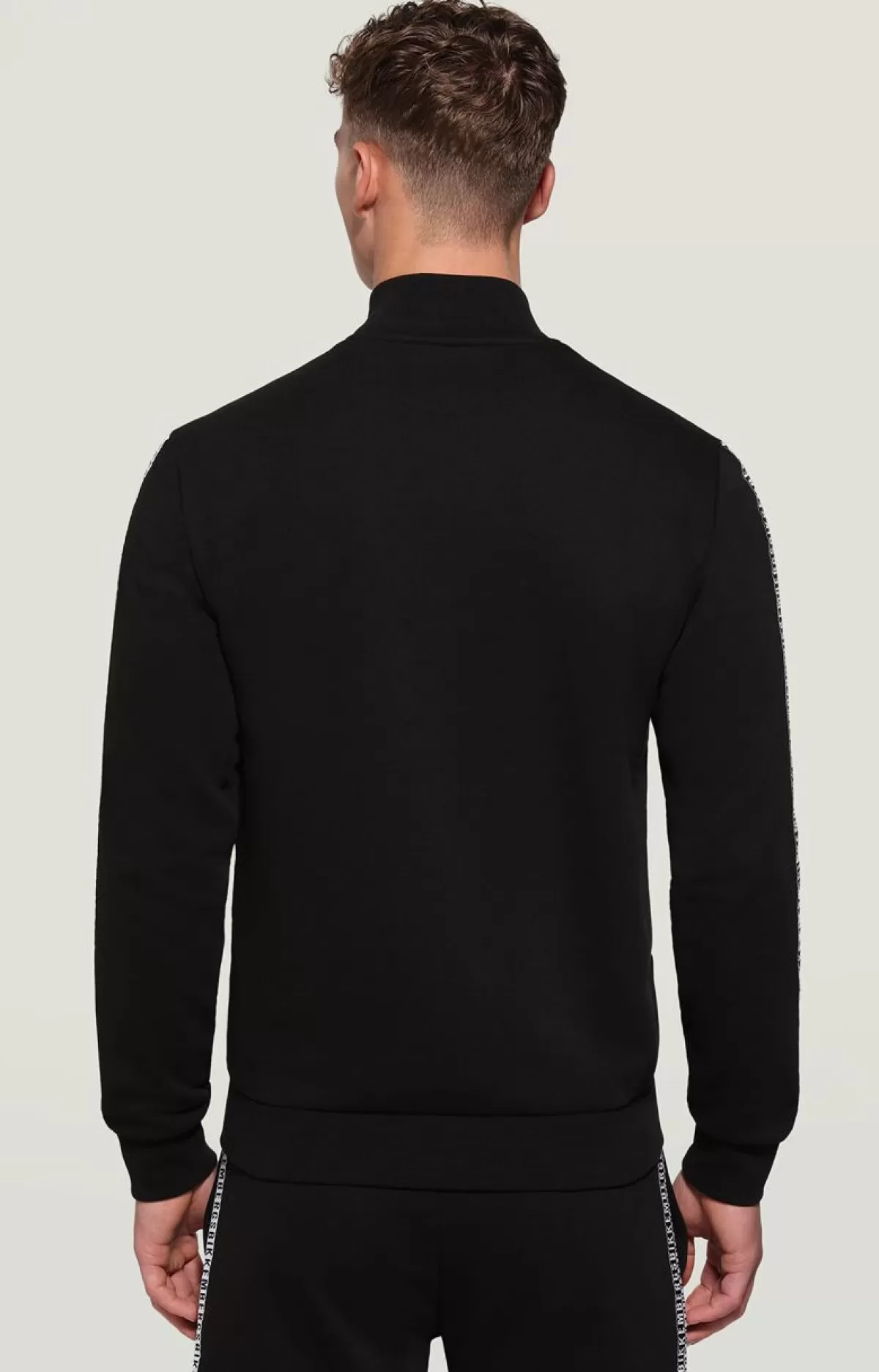 Bikkembergs Men'S Sweatshirt With Double Tape Optical White Online