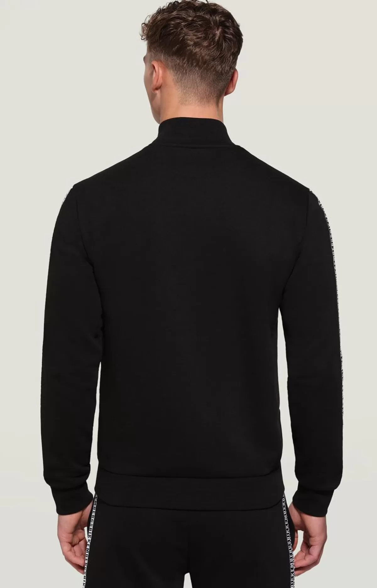 Bikkembergs Men'S Sweatshirt With Double Tape Black Fashion
