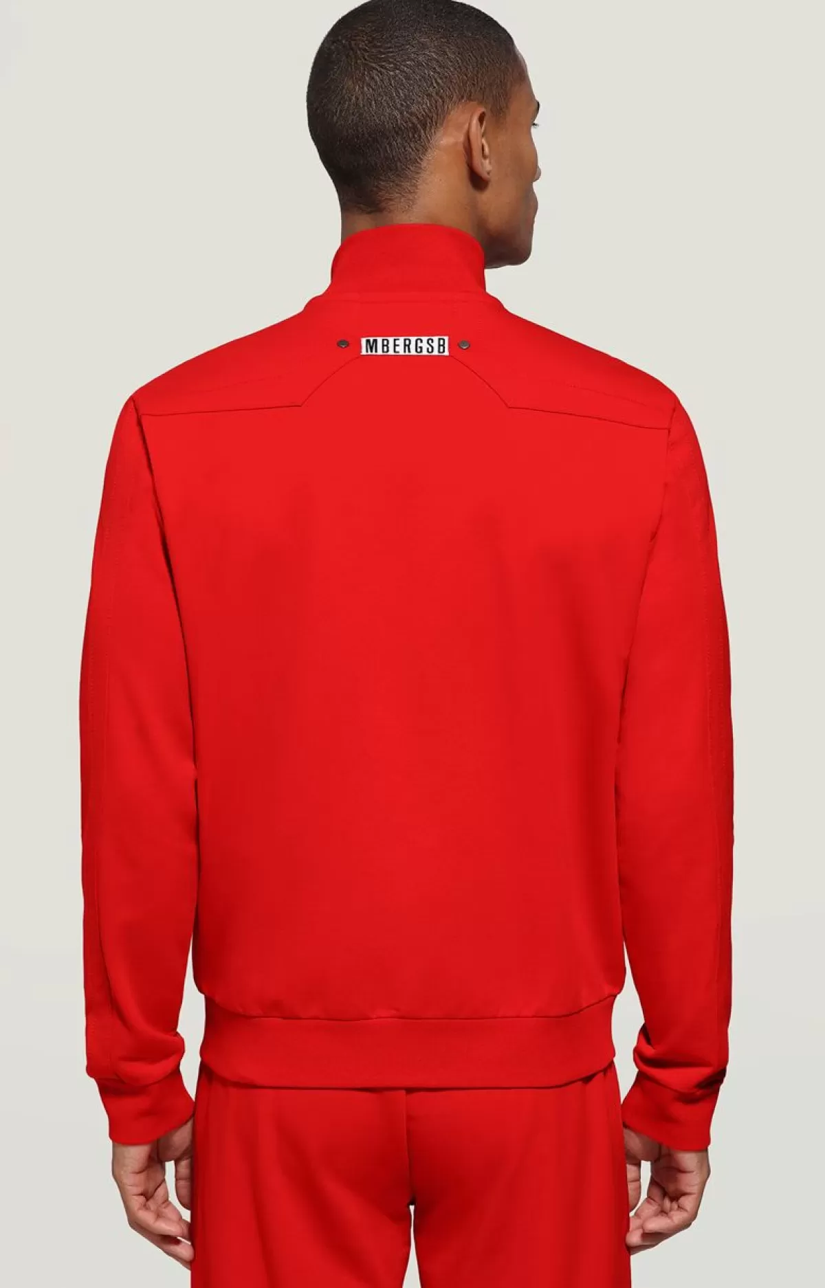 Bikkembergs Men'S Sweatshirt With Tape Red Clearance