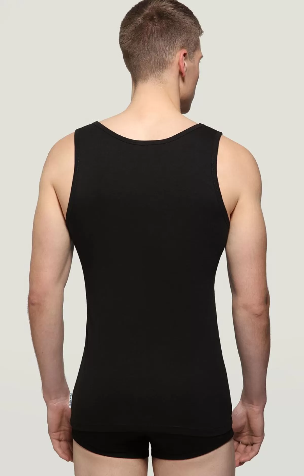 Bikkembergs Men'S Tank Top In Stretch Cotton Black Best Sale