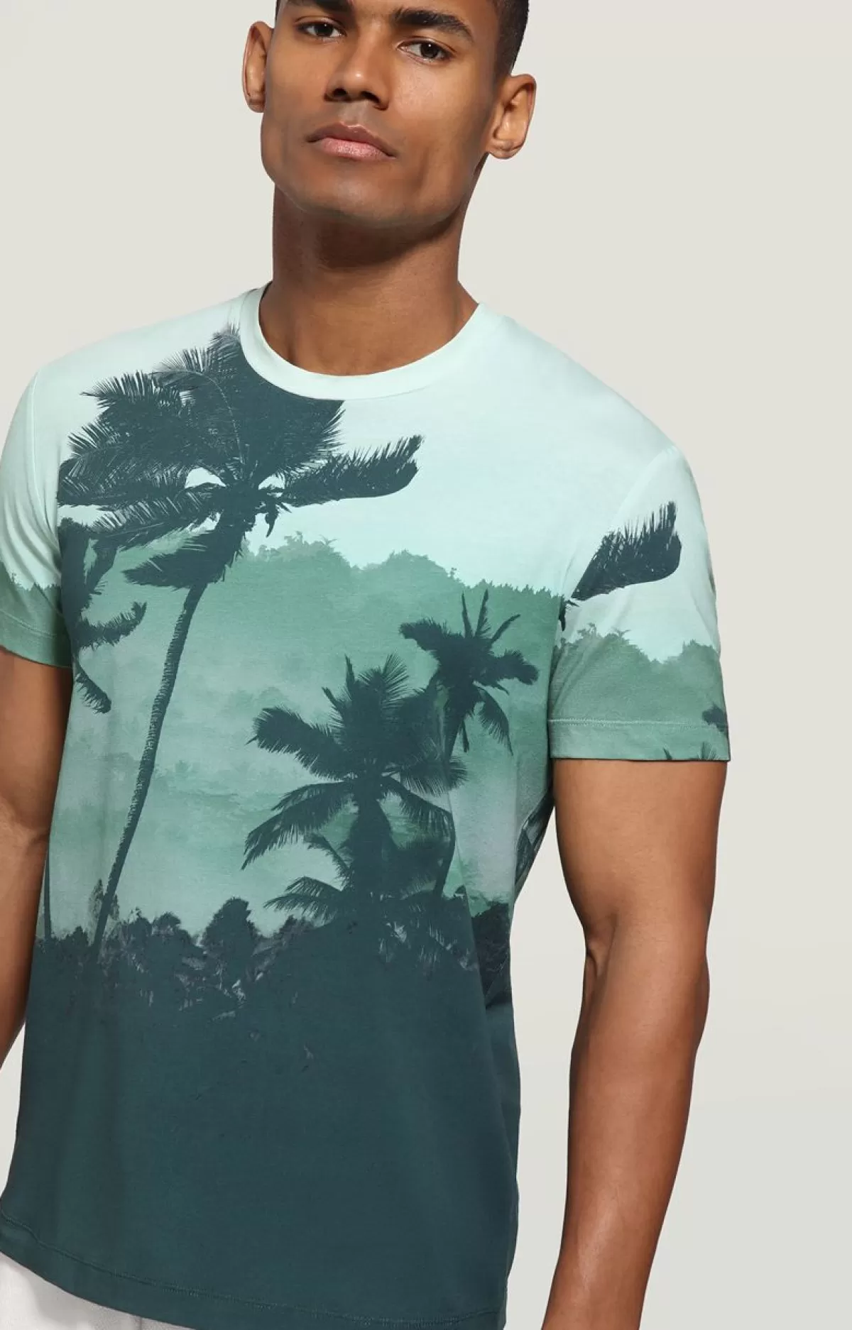 Bikkembergs Men'S T-Shirt - All-Over Print Forest Green Online