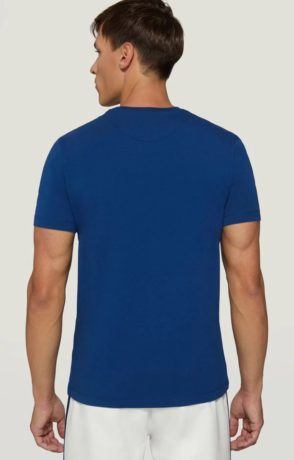 Bikkembergs Men'S T-Shirt - Outline Print Blue Discount