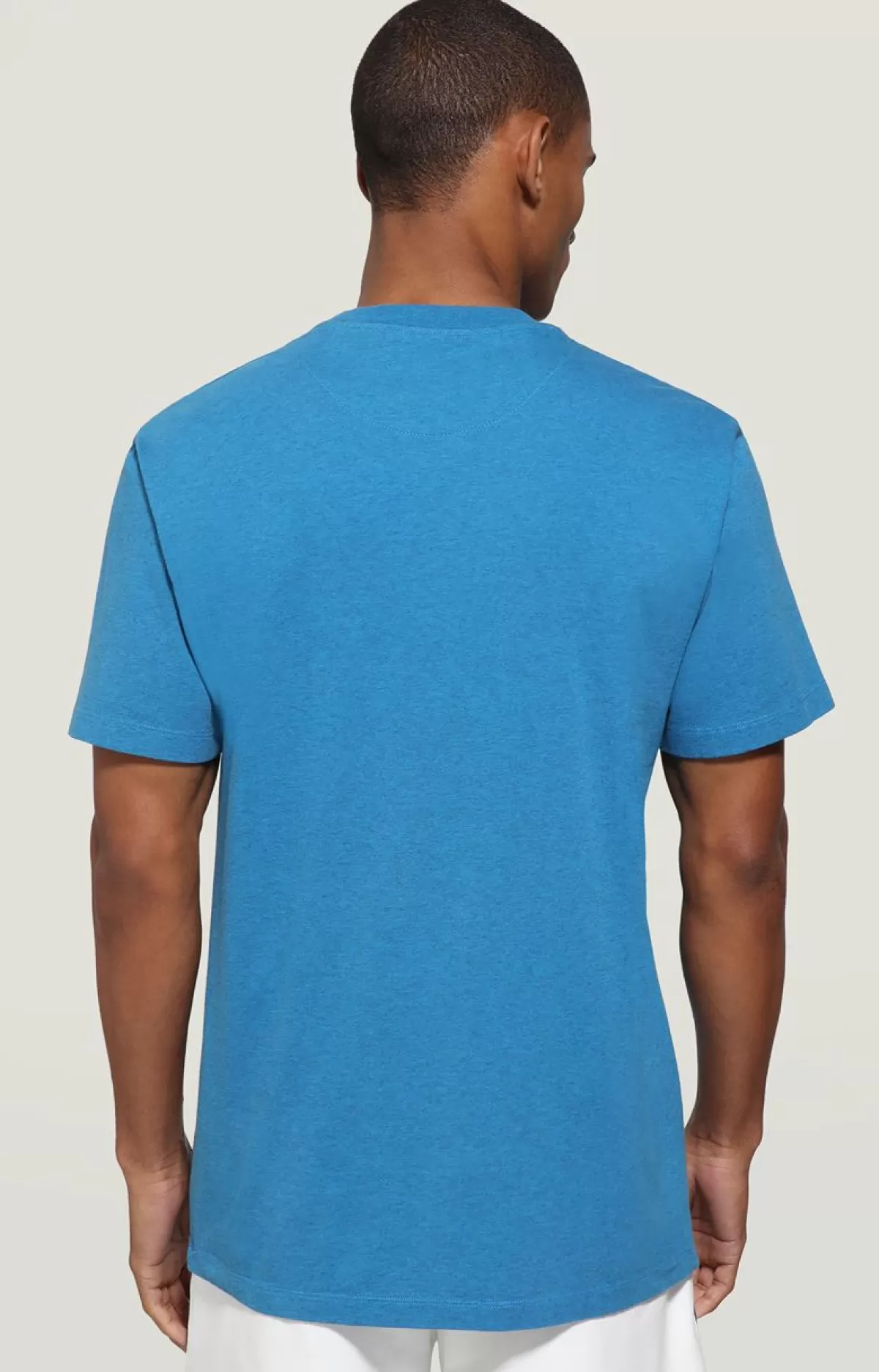 Bikkembergs Men'S T-Shirt - Rubber Print Azure Best