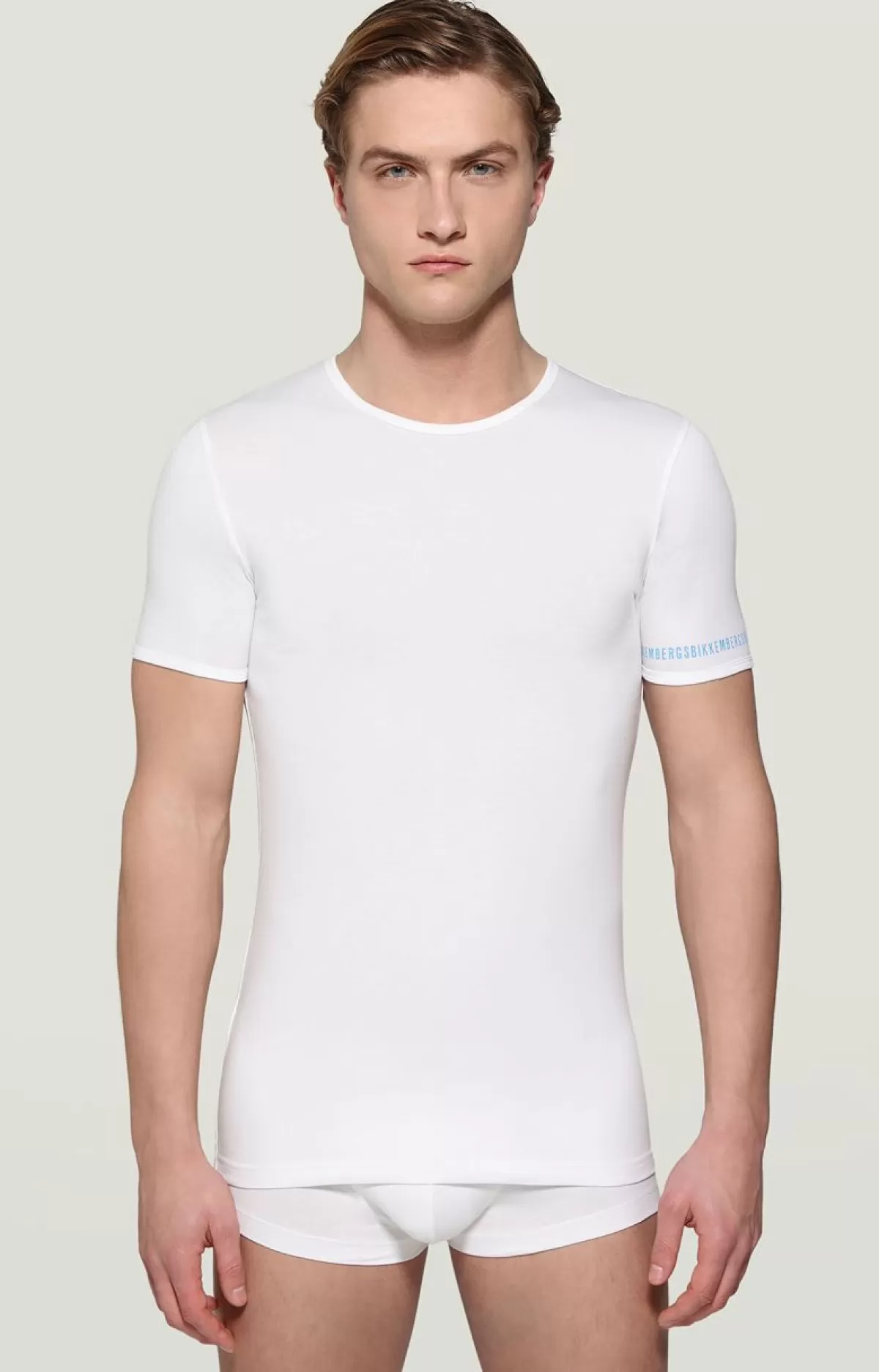 Bikkembergs Men'S Undershirt In Organic Cotton White New