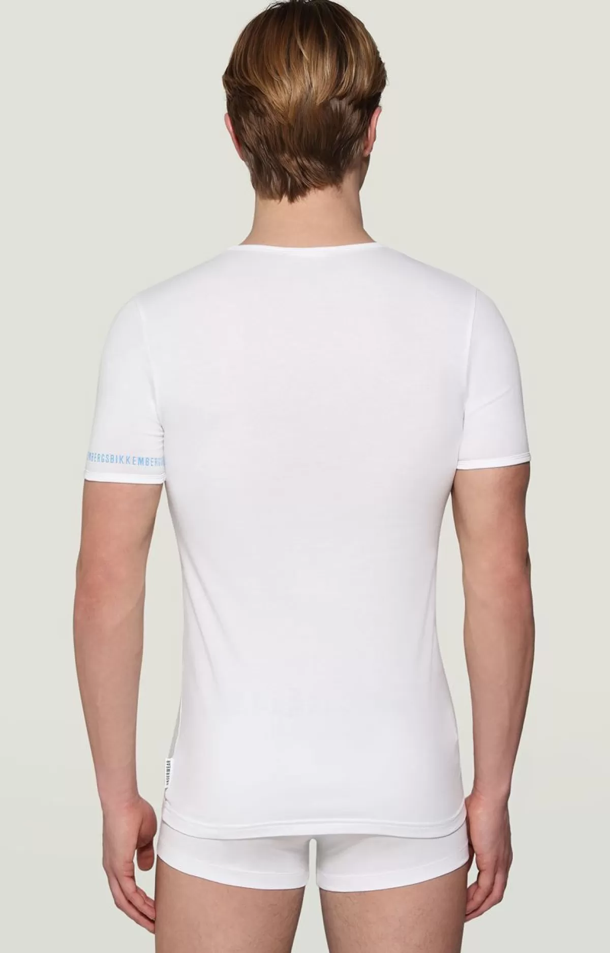 Bikkembergs Men'S Undershirt In Organic Cotton Navy Outlet