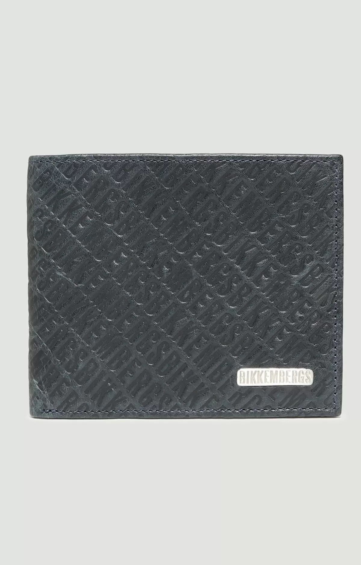 Bikkembergs Men'S Wallet – 8-Slot All Over Navy/Blue Best Sale