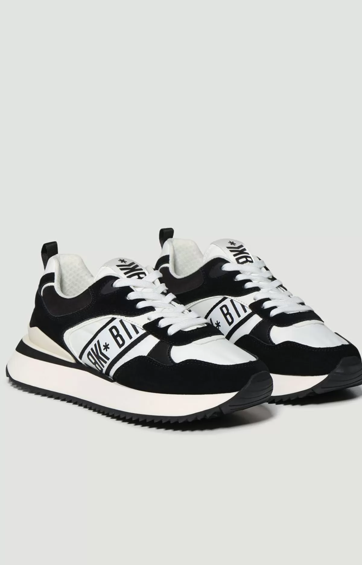 Bikkembergs Women'S Multi Material Sneakers - Puyol W White/Black Outlet